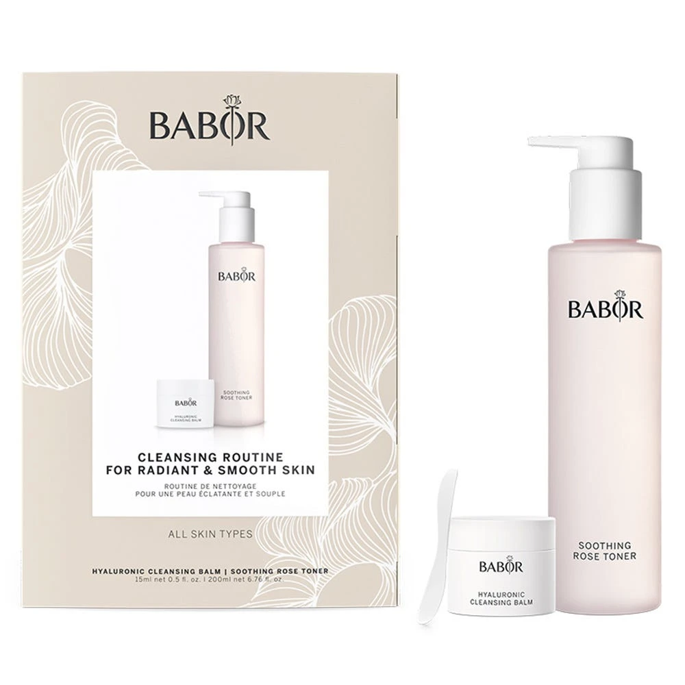 BABOR Hyaluronic Clean Balm & Soothing Rose Toner Set 1 BABOR Hyaluronic Clean Balm & Soothing Rose Toner Set