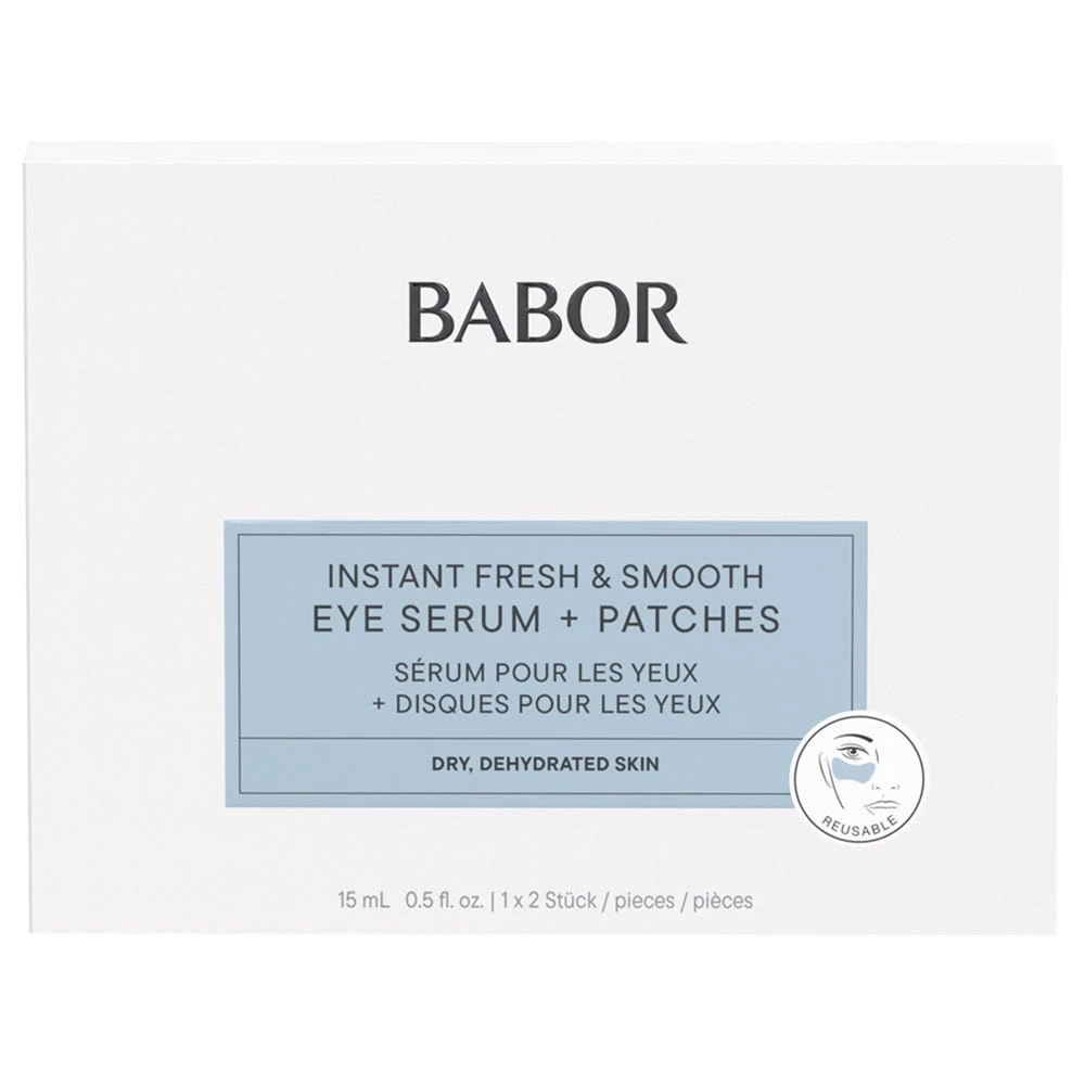 BABOR Instant Fresh & Smooth Eye Serum And Patches 2 BABOR Instant Fresh & Smooth Eye Serum And Patches – Bild 2